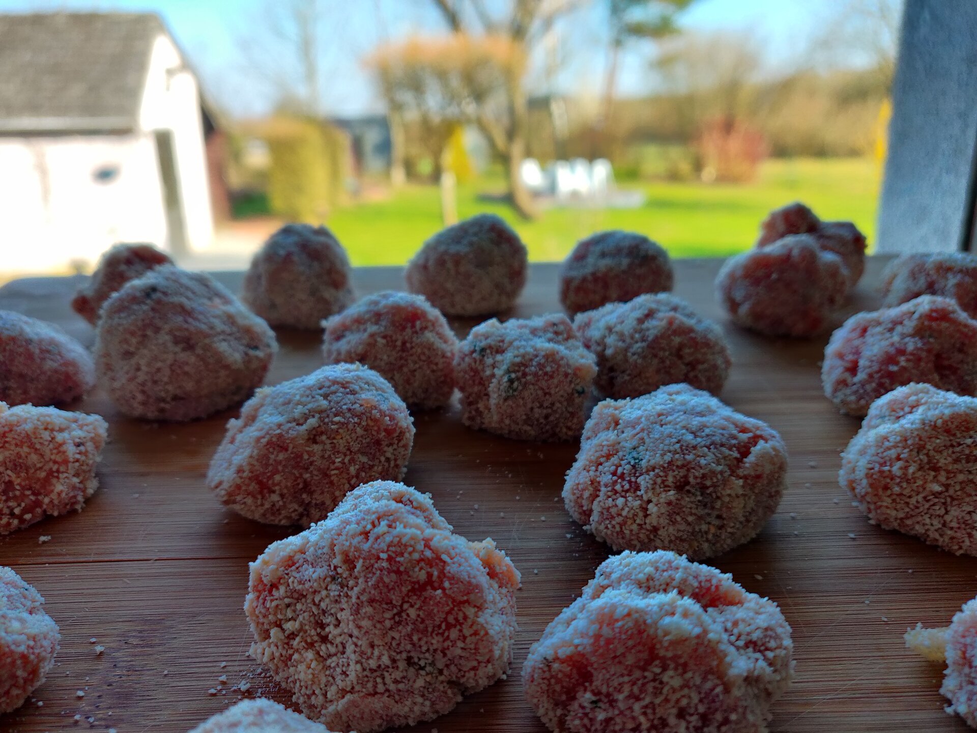Présentation de Boulettes de viande pour fondue bourguignonne