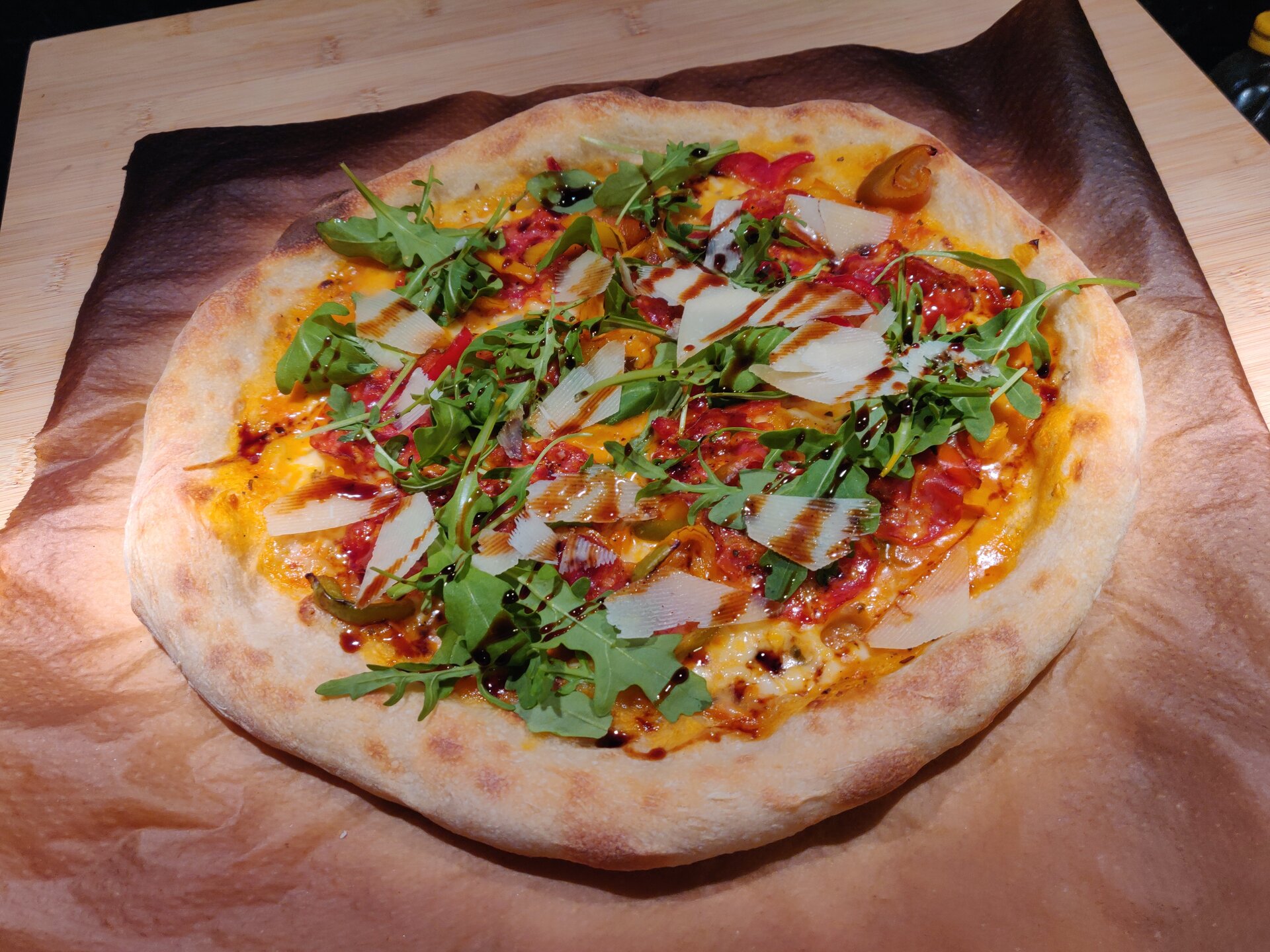 Présentation de Pizza 65% hydra - 22h ta - farine caputo cuoco