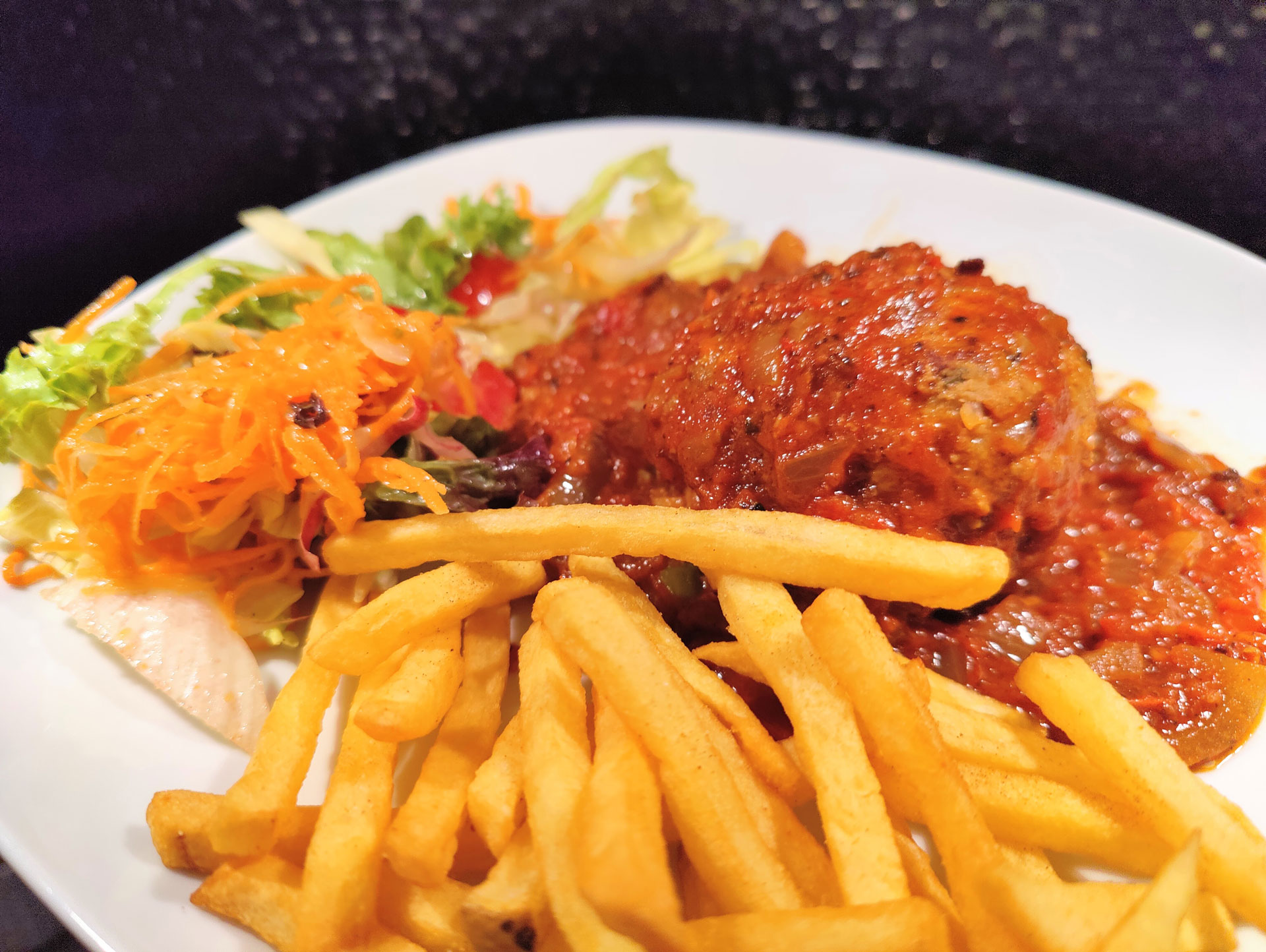 Présentation de Boulette sauce tomate